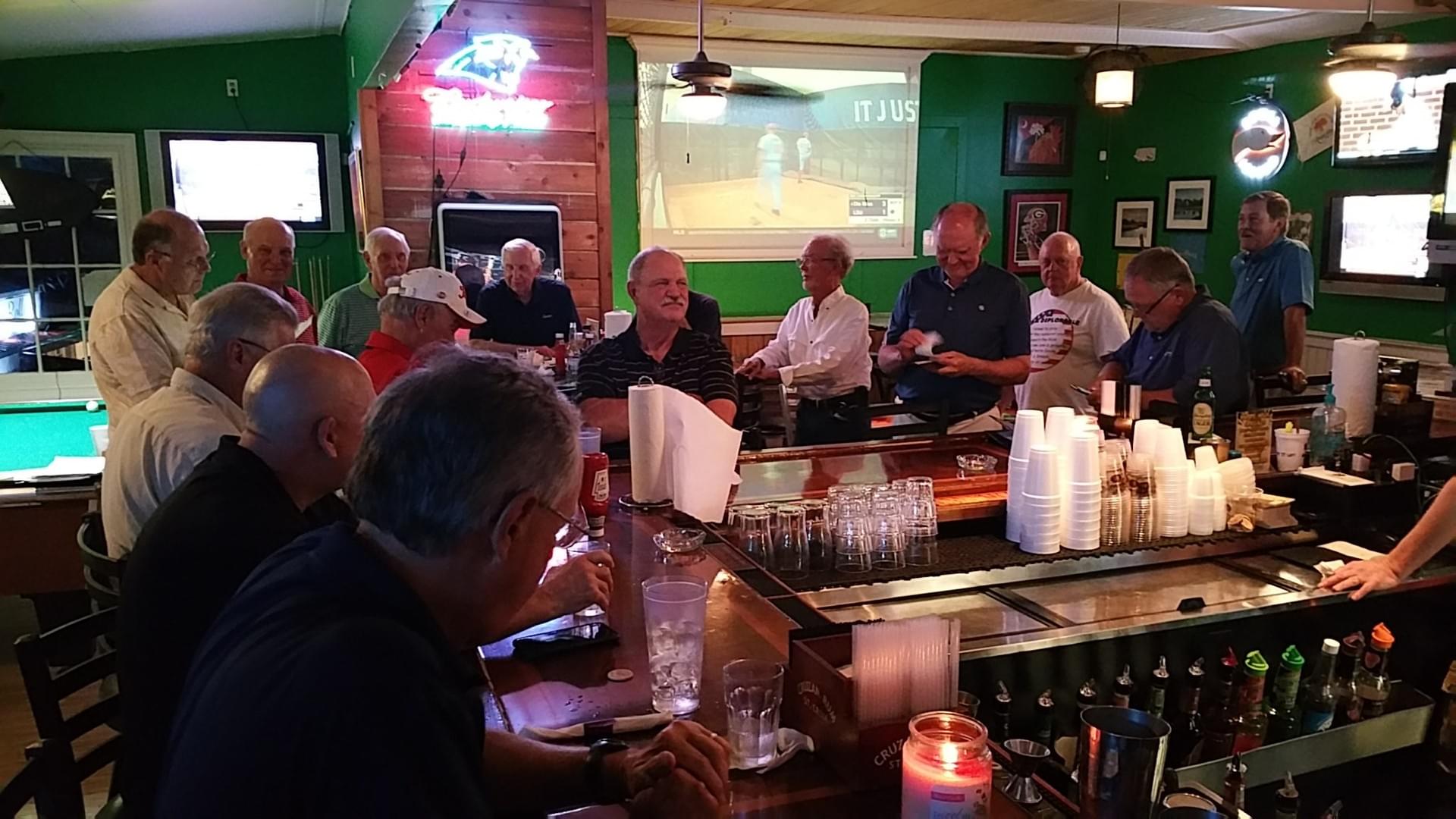 Wednesday night gathering - Golfers lining up to beg for extra strokes