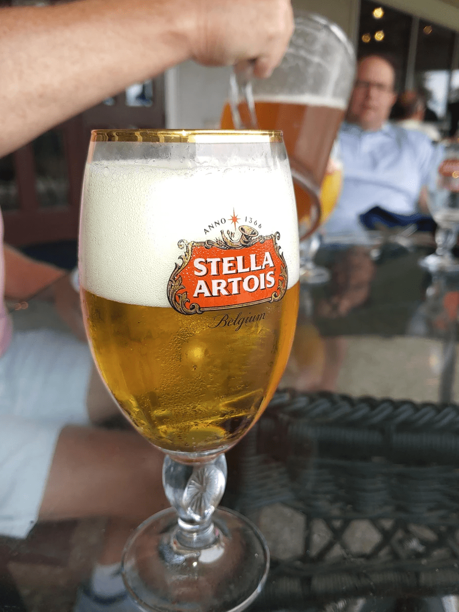 Cold beers after the final round